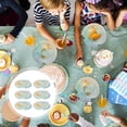 thumbnail image 1 of LEEYNEERMermaid Party Plates Disposable Paper Tableware for Kids Birthday Party Assorted Color 8pcs, 1 of 8