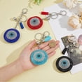 thumbnail image 3 of Rhinestone Keychains Velvet Evil Eye Keychain Charms Bling Keychain Accessories with Tassel Charms for Keys Bags, 3 of 9