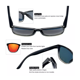 thumbnail image 3 of Lentes De Sol  Wünd Hombre Mujer Moda Uv Retros Deportes Ciclismo Modelo Negro Plateado y Lente Espejo, 3 of 4