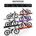 thumbnail image 7 of Qlife Racer 27.5 Inch Electric Bicycle for Adults, Full Suspension 21-Speed Mountain Ebike with Peak 1200W 28MPH, 48V10.4Ah, (White) with Fender & Rear Rack, 7 of 7
