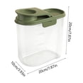 thumbnail image 3 of Contenedor Hermético para Alimentos para Mascotas con Tapa Sellada: Resistente a La Suciedad, La Humedad y El Agua para Alimentos Secos para Perros y Gatos, con Ventana Transparente., 3 of 6