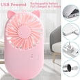 thumbnail image 4 of Mini ventilador portátil, ventilador de mano con base como ventilador de escritorio pequeño, ventilador de bolsillo personal recargable por USB (paquete de 2), 4 of 5