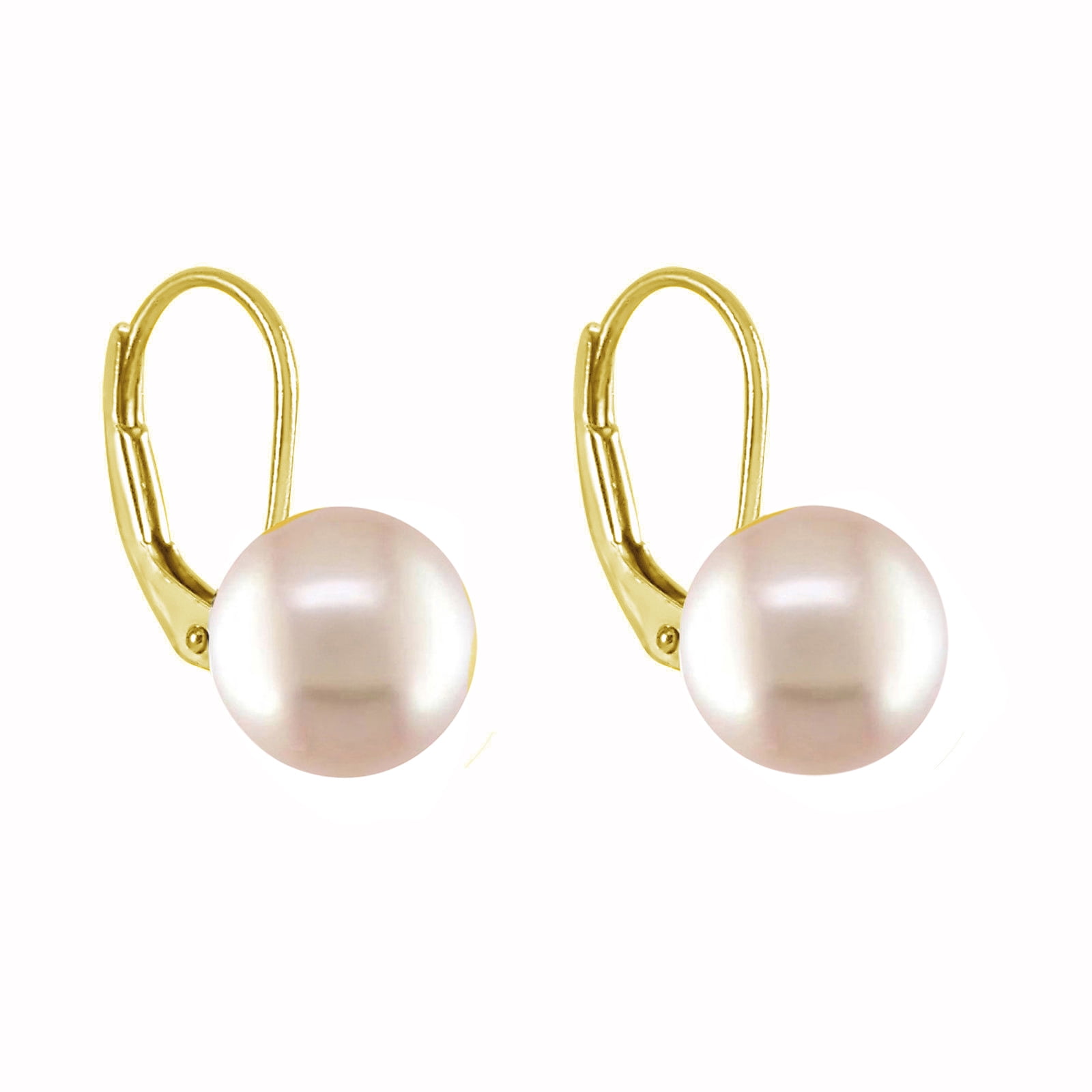 Genuine 925 silver 11-13mm freshwater pearl drop crystal Dangle earrings