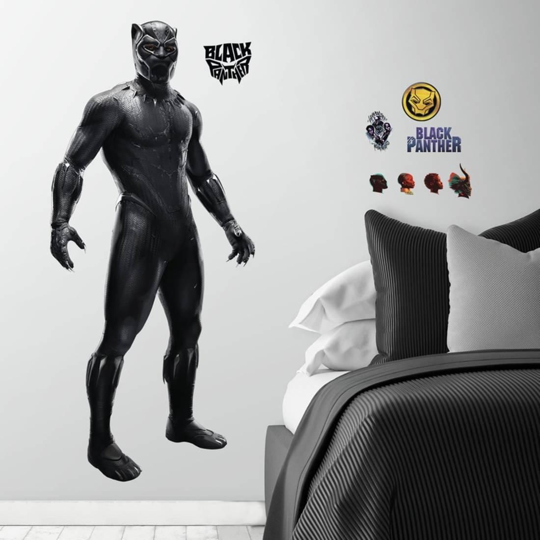 Details about   BLACK PANTHER Movie 26 Wall Decals Marvel Avengers Superhero Room Decor Stickers 
