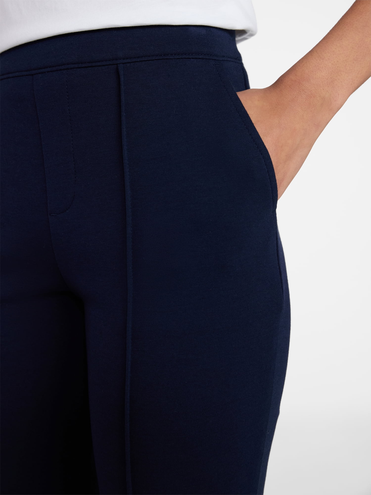 Time and Tru Women's Cropped Flare Pants, 26" Inseam, Size XS-XXXL