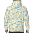 thumbnail image 3 of Bingfone Daisies Flowers Men's Drawstring Hoodie Long Sleeve Pocket Sweatshirts-Large, 3 of 6