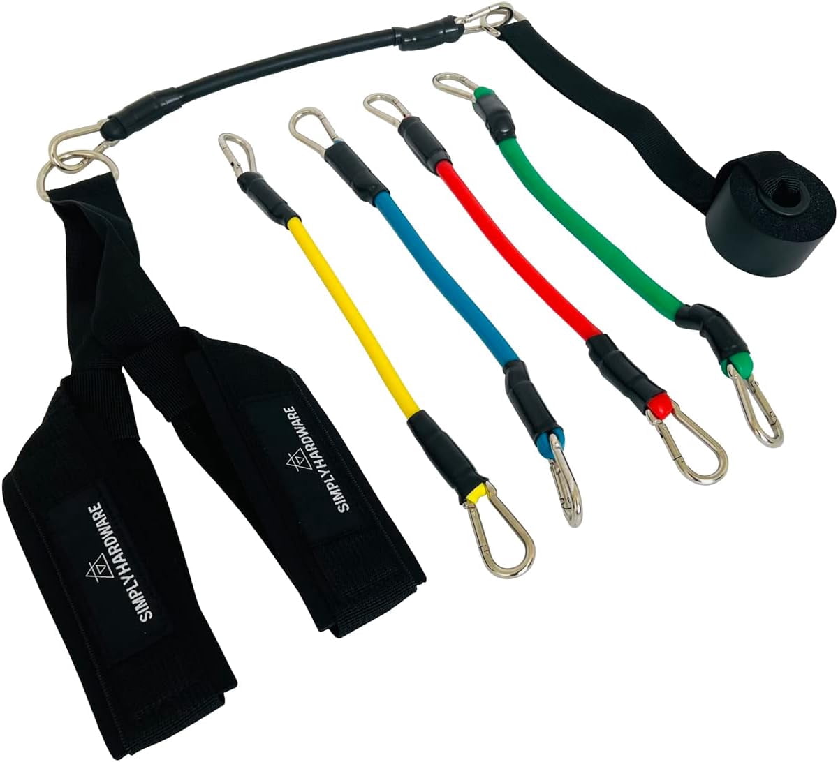 JJEAN-Hip Flexor Training Strap | Reverse Squat Resistance Band Workout Strap Set | Resistance Bands and Door Anchor Included