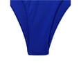 thumbnail image 6 of Minjewel Women's Solid Color Strapless Bikini Set, High Waist Two Piece Swimsuit with Removable Padding, Sexy Swimwear for Beach, Pool Party, and Summer Fun,Blue,XL, 6 of 8