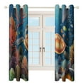 thumbnail image 3 of Ocean World Turtle Window Curtain Panels Grommet Blackout Curtains Blackout Curtains for Living Room, 3 of 7