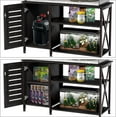 thumbnail image 5 of Herture 55-75 Gallon Fish Tank Stand,Aquarium Stand with Cabinet Accessories Storage,Heavy Duty Metal Frame,Aquarium Cabinet with Power Outlets 52" L*19.68" W Tabletop,1200LBS Capacity,Black PG05YGB, 5 of 6