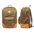 thumbnail image 5 of Cotton Canvas Unisex Travel Backpack with Laptop Sleeve, 5 of 9