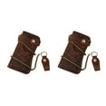 thumbnail image 1 of Minnieouse Cartera de cuero para hombre, cadena de bloqueo, carteras antirrobo con cremallera, tarjetero, monedero, monedero de moda para patrón de tigre 2piezas, 1 of 6