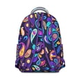 thumbnail image 3 of Paisley Print Gift Backpack - Trendy School Bookbag for College Students, Waterproof Backpack with Laptop Sleeve for Women & Men, Stylish Paisley Design, 3 of 6