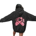thumbnail image 2 of Cancer Awareness Hoodies for Women 2025 Glitter Sparkle Hoodie with Pockets Hooded Sweatshirt Pullover Tops, 2 of 6