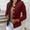 Wine, variant on MSJUHEG Winter Coats For Women Blazers For Women Women Long Sleeve Fashion Slim Breasted Short Jacket Small Suit Womens Blazer Red L