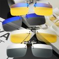 thumbnail image 2 of tooloflife Polarized Clip Sunglasses Clip Polarized Lenses Sunshade Anti-Glare Anti-UV Adults Unisex Fashion, 2 of 3