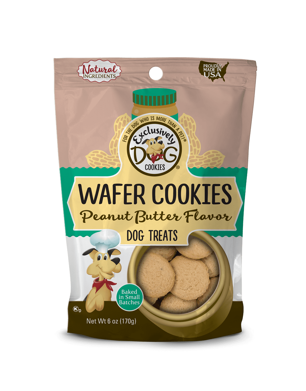 Wafer Cookies, Peanut Butter Flavor