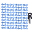 thumbnail image 3 of 200 unidades de concentrador LAN Ethernet con puerto RJ45, tapa antipolvo, protector de bloqueo con cerradura y llave patentadas, azul y rojo, 3 of 8