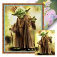thumbnail image 1 of Kit Punto Cruz Yoda Impreso Hilo Algodón Ecológico Bordado 11CT 40x50cm, 1 of 9