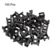 thumbnail image 2 of Uxcell Soporte para bridas tipo montura de silla permanentemente a la pared escritorio 23x16x10mm negro 100 Pcs, 2 of 3