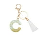 thumbnail image 2 of Decoración del hogar, decoración de habitaciones, decoración de paredes. Nuevo llavero con borlas blancas y colgante de gota de cristal. Llavero para bolso de moda con hebilla de gota de cristal., 2 of 2