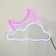 thumbnail image 2 of Letrero de neón, luz de neón LED de nube y luna, letrero de luces de neón para decoración de pared, letreros de neón LED alimentados por USB para dormitorio, habitación de niños, decoración, 2 of 4