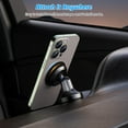 thumbnail image 3 of czcpp-Aluminum Metal Heavy Duty Magnetic Phone Mount for Car, Magnetic Car Dash Mount, 360-degree Rotation Aircraft-Grade Aluminum Metal, Compatible with iPhone & Android, 3 of 4