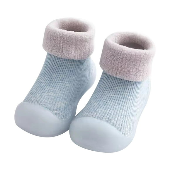 TIMIFIS Baby Essentials Baby Socks Shoes Casual Fashion Children's Indoor Non-slip Toddler Shoes Plus Velvet Thickened Non-slip Baby SlippersBaby Socks - Baby Days