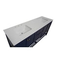 thumbnail image 2 of Lakeshore 72" Double Bathroom Vanity with Royal Blue Cabinet and Engineered White Top, 2 of 6