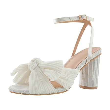 

Women s Summer Thick Heel High Heel Bow Crossborder Large Size Sandals Embellished Sandals for Women Stretch Fit Womens Shoes Sandals Women Shoes Size 12 Wide Sandals Slide Sandals Women Heel Sandals