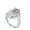 Pink, variant on Black/Green/Red Adjustable Moissanite Ring for Women 2 Carat Diamond Engagement Rings 18K White Gold 925 Sterling Silver Moissanite Ring Lab Diamond Rings Womens Diamond Rings