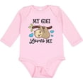 thumbnail image 3 of Inktastic My Gigi Loves Me with Sloth and Hearts Boys or Girls Long Sleeve Baby Bodysuit, 3 of 5