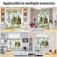 thumbnail image 5 of St. Patrick's Day Kitchen Curtains Window Panels, Lucky Shamrocks Boots Books Green Plants Insulated Window Treatment Curtain, Grommet Curtains for Bedroom/Living Room/Bathroom, 2 Piece 42"Wx63"L, 5 of 8