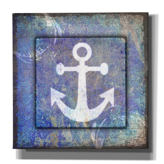 Epic Graffiti 'Beach House Anchor' by Lightbox Journal, Canvas Wall Art, 26"x26"