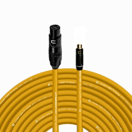 Coluber Cable Unbalanced XLR Female Cable to RCA Female Pro Audio Connector