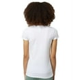 thumbnail image 5 of Tultex Women’s Slim Fit T-Shirt, Women's Short Sleeve Tee, Soft Ring-Spun Cotton Tee, White, S, 5 of 5