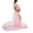Pink, variant on Cheers.US Maternity Off Shoulder Chiffon Gown for Photography Split Front Maxi Pregnancy Dress for Photoshoot