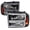 Black, variant on Spec-D Tuning Chrome LED BAR Headlights Compatible with 2005-2007 Ford F250 F350 F450 F550 Super Duty, Left + Right Pair Headlamps Assembly