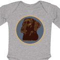 thumbnail image 4 of Inktastic Labrador Retriever Chocolate Lab Dog Boys or Girls Long Sleeve Baby Bodysuit, 4 of 5