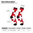 thumbnail image 5 of Yiaed Red Cross 1 Print Great elasticity Crew Socks Sports socks for Men and Women, 5 of 5