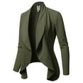 thumbnail image 1 of FashionOutfit Women's Solid Formal Office Style Open Front Long Sleeves Blazer, 1 of 1