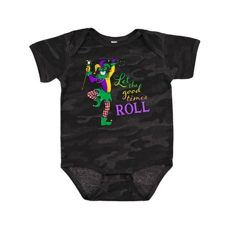 

Inktastic Let the Good Times Roll Mardi Gras Jester Gift Baby Boy or Baby Girl Bodysuit