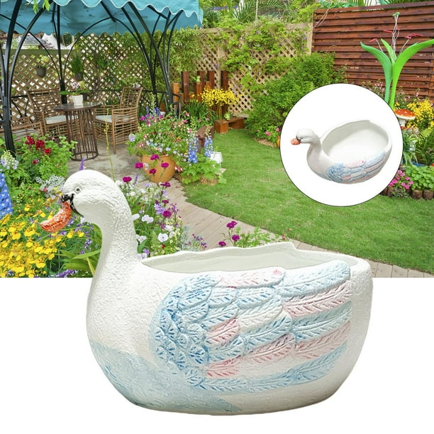 Maceta de cerámica de del cisne para la decoración de Cola Macetas