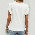 thumbnail image 5 of SNKSDGM Women's Plus Casual Easter Shirt Womens Tops Long Sleeve Petite Women Fashion Solid Sleeve Round Neck Base Shirt Short Sleeve T Shirt Top Tops for Women Plus Size Trendy, 5 of 5