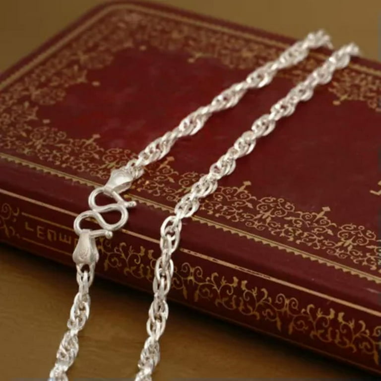 K-KED New Arrival Pure S999 Sterling Silver Chain Lucky Men Women