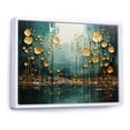 thumbnail image 2 of Designart "Yellow Green Plants captivate Forest V" Plants Floater Framed Wall Art Living Room, 2 of 7