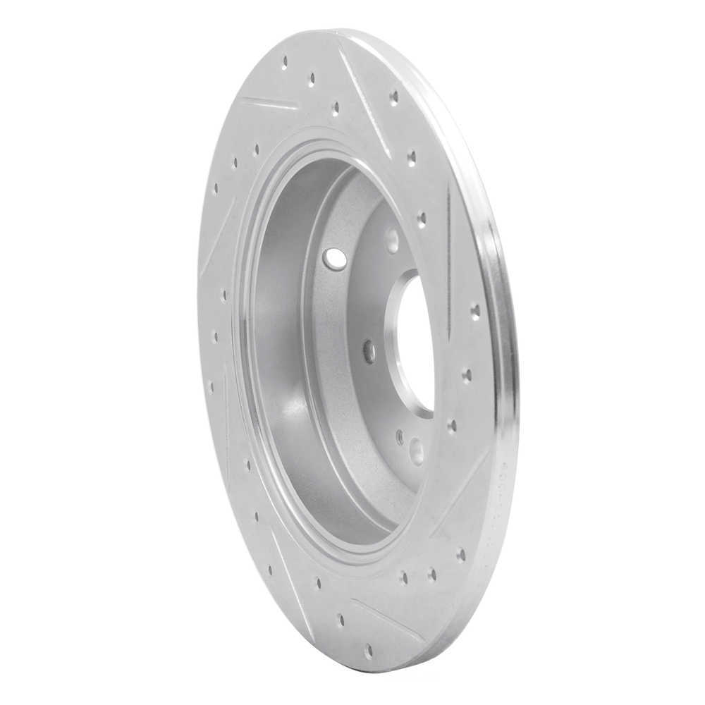Dynamic Friction Company 631-21041L DFC Brake Rotor - Drilled And Slotted - Silver
