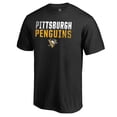 thumbnail image 2 of Men's Black Pittsburgh Penguins Iconic Collection Fade Out T-Shirt, 2 of 3