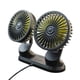 thumbnail image 1 of Ventilador de refrigeración Universal para salpicadero, hogar, exteriores, ventiladores de escritorio para vehículos, bajo ruido, giratorio de 360 ​​°, DualFan, coche, SUV, RV, camión, 1 of 5
