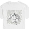 thumbnail image 3 of Marvel Wolverine - Gray Toned Comic - Men's Short Sleeve Graphic T-Shirt, 3 of 5
